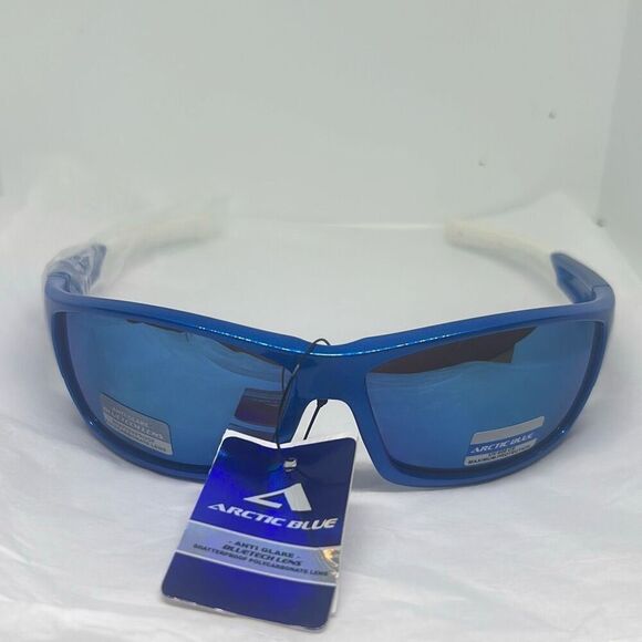 Arctic Blue Wraparound Sports Sunglasses – UV Protection - Picture 3 of 3